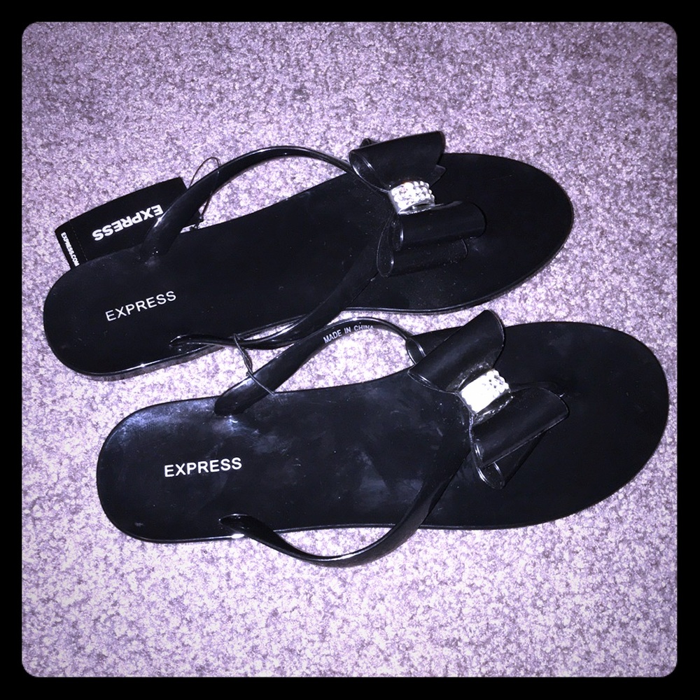 Express Bow Sandals Size 8